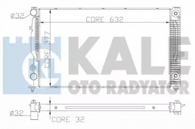 KALE OTO RADYATOR 368000 -  Радиатор, охлаждение двигателя
